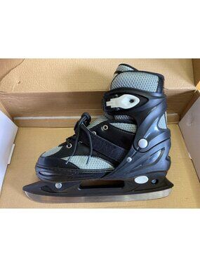 Unisex Kids Adjustable Ice Skates Size US 6–9 Navaris In Box, 100 kg weight